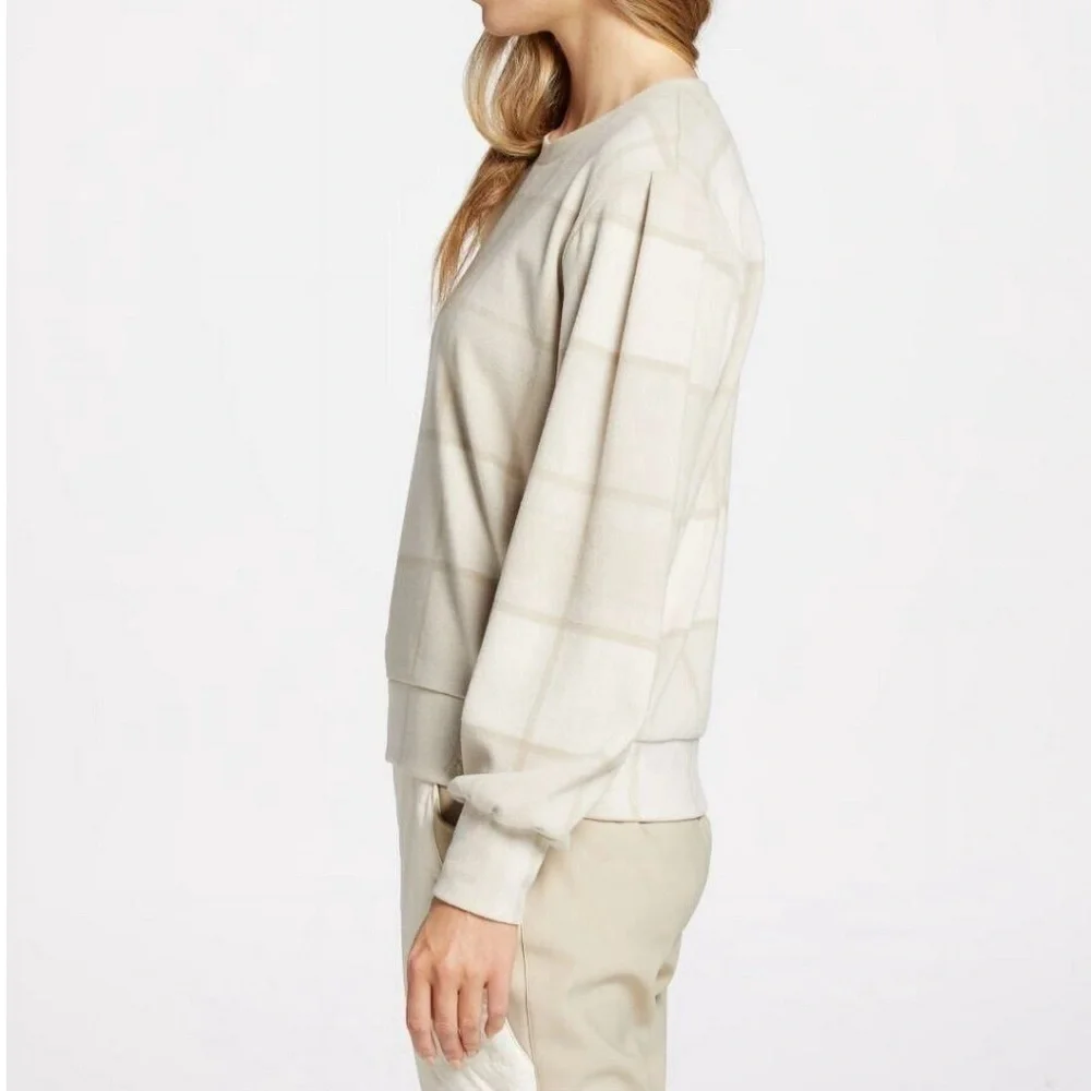 Alpine Design Relaxed‎ Fit Crewneck Tan & Cream Sweater Large